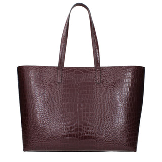 Jimmy Choo JC Logo Large Leather Shopping Tote