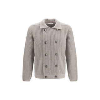 Brunello Cucinelli English Rib Cashmere Cardigan