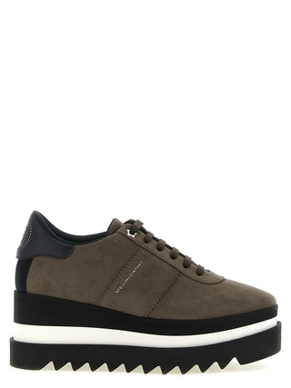Stella McCartney Sneak-Elyse Alter Suede Platform Sneakers