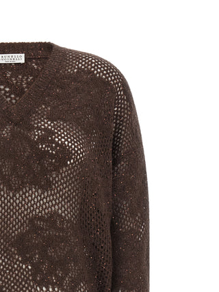 Brunello Cucinelli Brown Nylon Cardigan