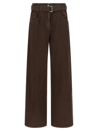 Brunello Cucinelli Brown Cotton Jeans Denim
