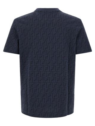 Fendi Blue Cotton T-Shirt