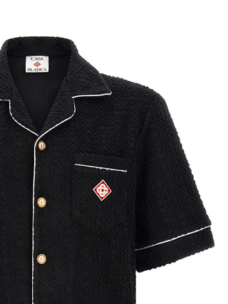 Casablanca Black Cotton Pattern Shirt