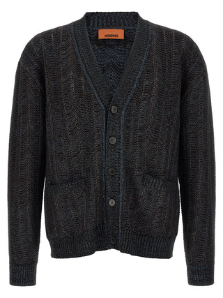 Missoni Blue Viscose Cardigan