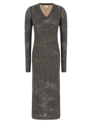 Brunello Cucinelli Gray Nylon Casual Dress