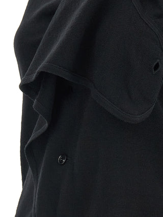Lemaire Black Wool Sleeveless Jacket