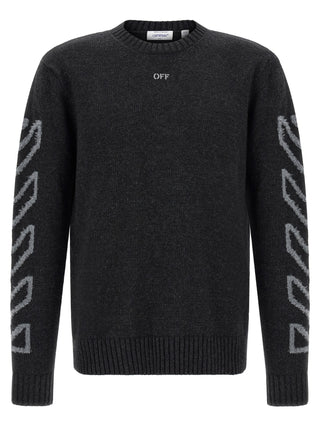 Off-White Gray Wool Cardigan