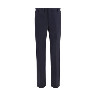 Prada Blue Wool Oves Aries Dress Pants