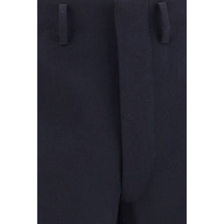 Prada Blue Wool Oves Aries Dress Pants