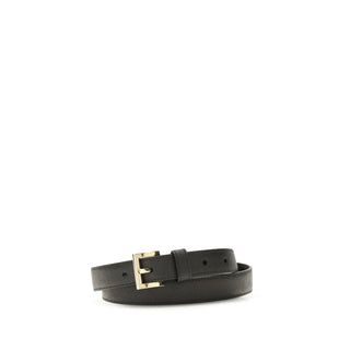 Prada Triangle Logo Saffiano Leather Belt