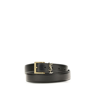 Saint Laurent Box Laque YSL Leather Belt