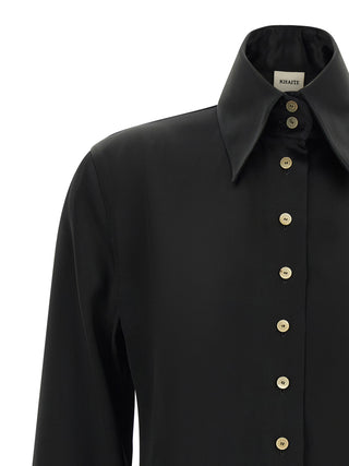 Khaite Black Acetate Blouse