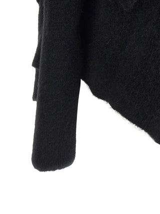 Rick Owens Black Marabou Cardigan