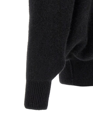 Rick Owens Black Marabou Sweatshirt