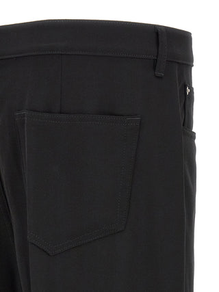 Rick Owens Black Cotton Relaxed Fit Jeans