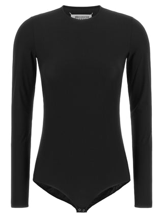 Maison Margiela Black Polyamide Bodysuit