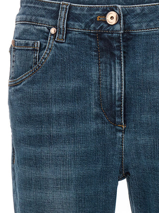 Brunello Cucinelli Monile Detail Straight-Leg Jeans