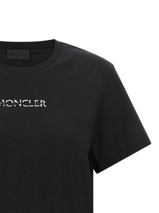Moncler Embroidered Logo Cotton T-Shirt