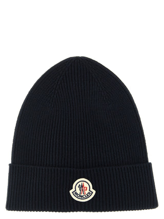 Moncler Virgin Wool Logo Beanie