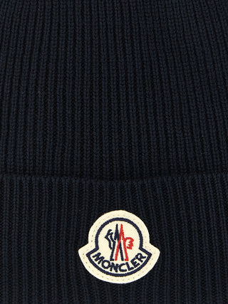Moncler Virgin Wool Logo Beanie