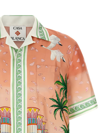 Casablanca Ethereal Print Silk Shirt