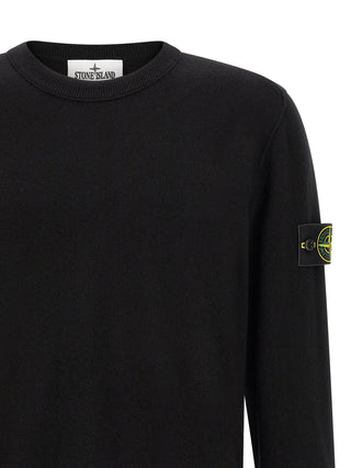 Stone Island Black Virgin Wool Cardigan