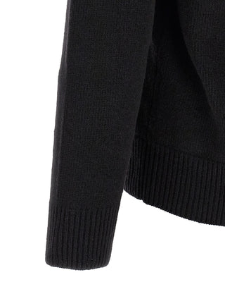 Stone Island Black Virgin Wool Cardigan