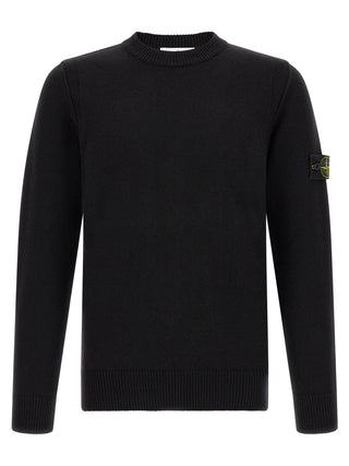 Stone Island Black Virgin Wool Cardigan