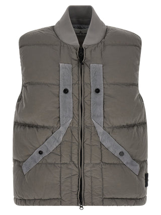 Stone Island Gray Polyamide Sleeveless Jacket