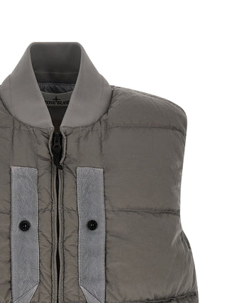 Stone Island Gray Polyamide Sleeveless Jacket