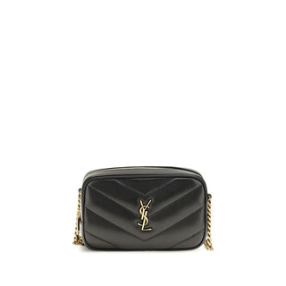 Saint Laurent Black Lamb Ovis Aries Aries Shoulder Bag