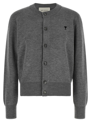 Ami Paris Ami de Coeur Wool Cardigan