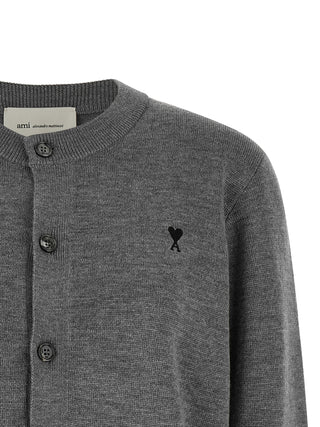 Ami Paris Ami de Coeur Wool Cardigan