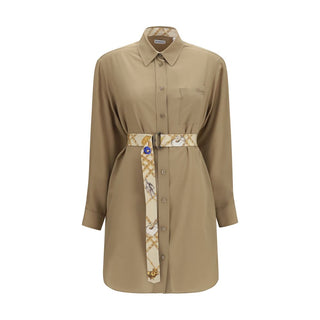 Burberry Silk Crêpe de Chine Shirt Dress