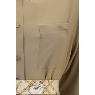 Burberry Silk Crêpe de Chine Shirt Dress