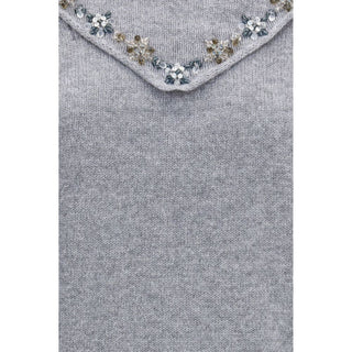 Prada Cashmere Sweater with Detachable Embroidered Scarf