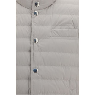 Brunello Cucinelli White Polyester Sleeveless Jacket