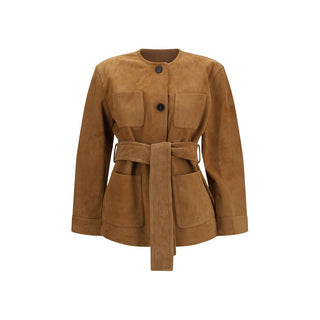 Max Mara Studio Belted Suede Jacket