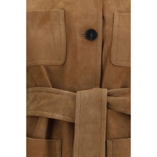 Max Mara Studio Belted Suede Jacket