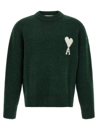 Ami Paris Ami de Coeur Alpaca-Blend Crewneck Sweater