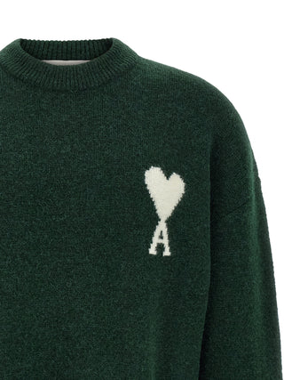 Ami Paris Ami de Coeur Alpaca-Blend Crewneck Sweater