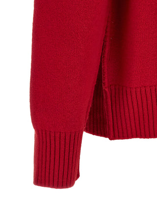 Ami Paris Ami de Coeur Felted Merino Wool Cardigan