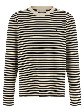 Ami Paris Ami de Coeur Striped Long-Sleeve T-Shirt