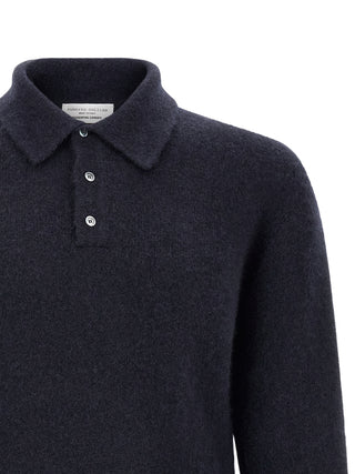 Roberto Collina Blue Cashmere Polo Shirt