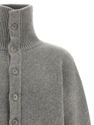 Extreme Cashmere Gray Cashmere Cardigan
