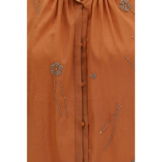 Forte Forte Fleurs d'Orient Embroidered Voile Shirt