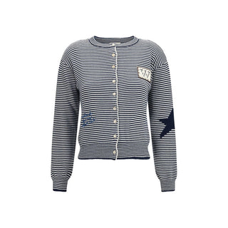 Weekend Max Mara Intarsia Cotton Cardigan