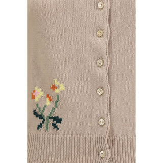 Weekend Max Mara Intarsia Cotton Cardigan