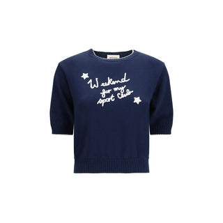 Weekend Max Mara Embroidered Cotton Sweater