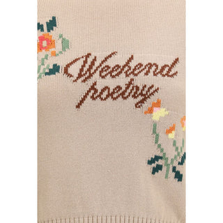 Weekend Max Mara Embroidered Cotton Sweater